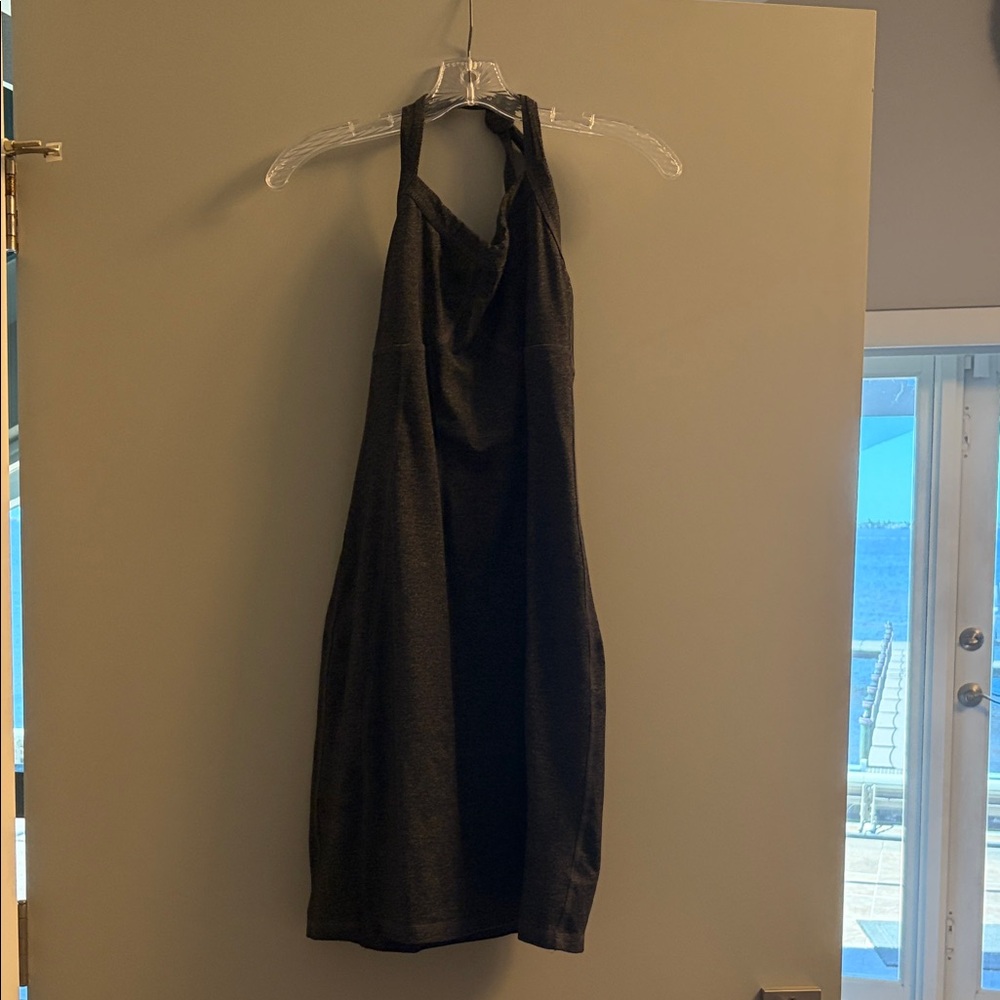 Athleta   Halter sun Dress dark Gray 8
